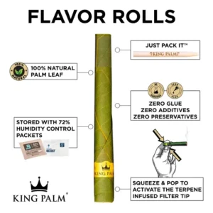 Conos King Palm 3 pack Hoja Natural