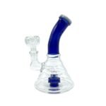 Bong de Vidrio Pyrex chico azul 15cm para hierba | Modelo HP27