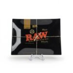 Charola RAW de Vidrio - Black Classic (Mini) 1 Hermoso Rolling Tray