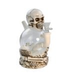Skull Ball Water Pipe 7.5″ | Bong de Resina + Vidrio Bong Calavera