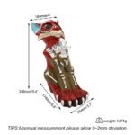 Cosy Molds Skull Cat Water Pipe 9.4″ | Bong de Resina + Vidrio Bong Halloween - Imagen 3