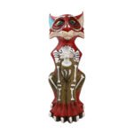 Cosy Molds Skull Cat Water Pipe 9.4″ | Bong de Resina + Vidrio Bong Halloween - Imagen 5