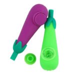 pipa silicona berenjena